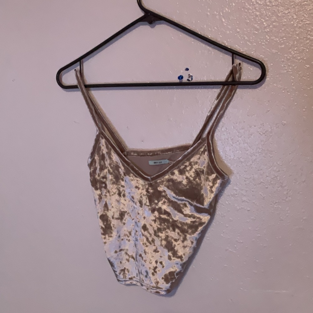Kimchi Blue Pink Sequin Fitted Camisole Tank Top